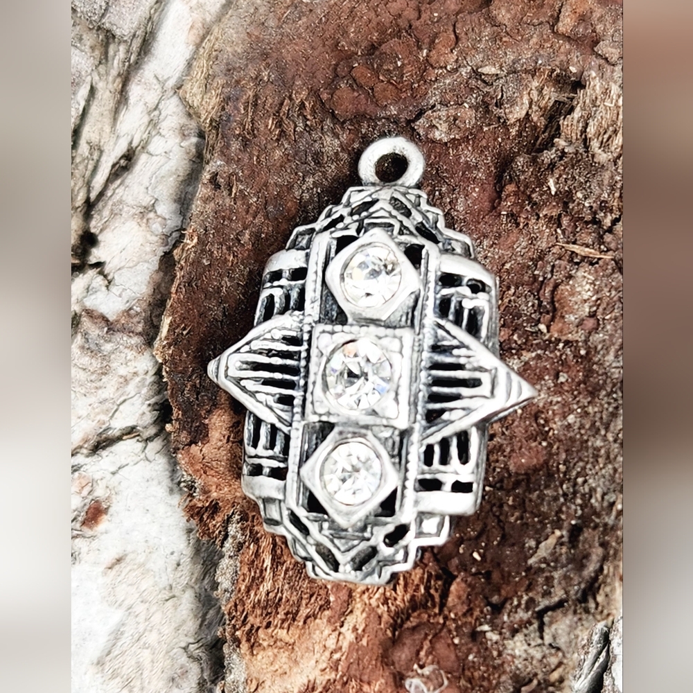 925 SILVER AND ROCK CRYSTAL JEWEL MADE IN FRANCE